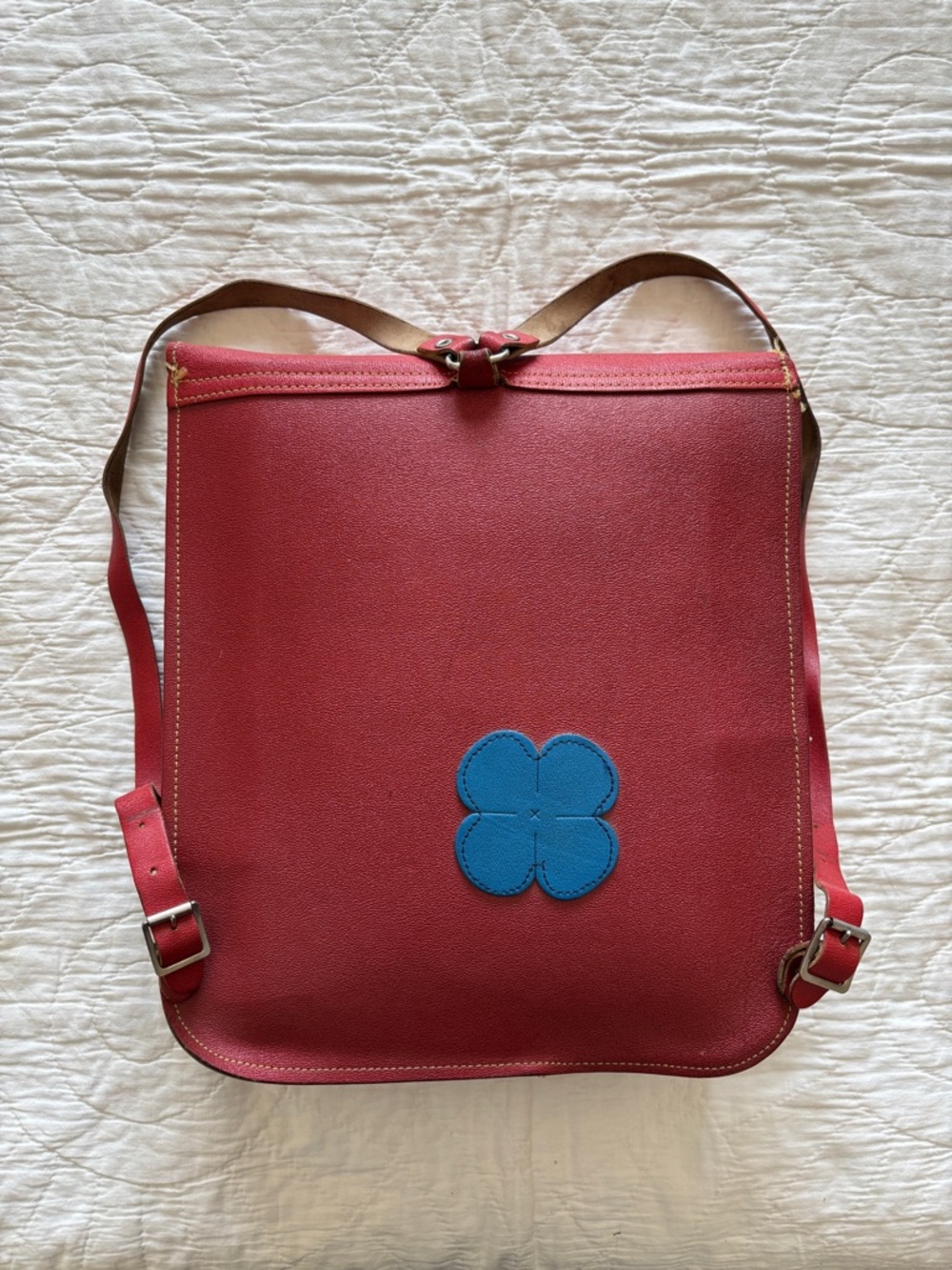 Vintage 70’s Leather Backpack - Picture 3 of 11